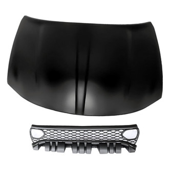 Replacement - 2-Piece (Hood Panel, Grille) (Standard Line)
