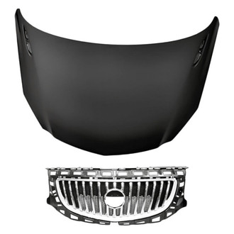 Replacement - 2-Piece (Hood Panel, Grille) (Standard Line)