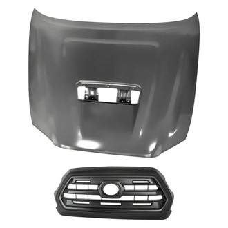 Replacement - 2-Piece (Hood Panel, Grille) (Standard Line)
