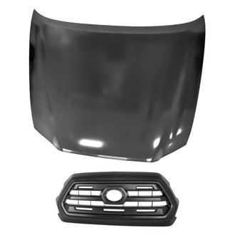 Replacement - 2-Piece (Hood Panel, Grille) (Standard Line)