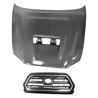 Replacement - 2-Piece (Hood Panel, Grille) (Standard Line)