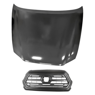 Replacement - 2-Piece (Hood Panel, Grille) (Standard Line)