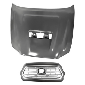 Replacement - 2-Piece (Hood Panel, Grille) (Standard Line)