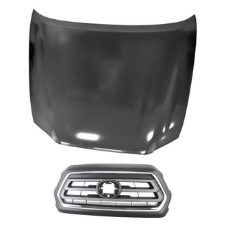 Replacement - 2-Piece (Hood Panel, Grille) (Standard Line)