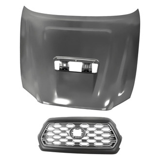 Replacement - 2-Piece (Hood Panel, Grille) (Standard Line)