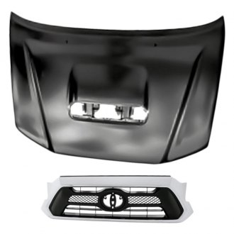 Replacement - 2-Piece (Hood Panel, Grille)