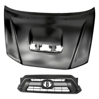 Replacement - 2-Piece (Hood Panel, Grille) (Standard Line)