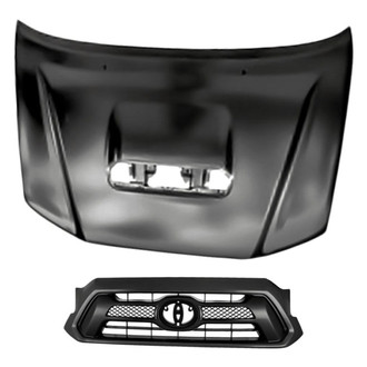 Replacement - 2-Piece (Hood Panel, Grille) (Standard Line)
