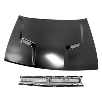 Replacement - 2-Piece (Hood Panel, Grille) (Standard Line)