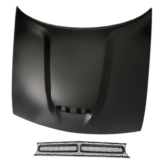 Replacement - 2-Piece (Hood Panel, Grille) (Standard Line)