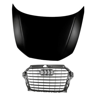 Replacement - 2-Piece (Hood Panel, Grille) (Standard Line)