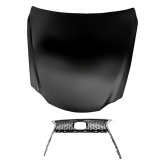 Replacement - 2-Piece (Hood Panel, Grille) (Standard Line)