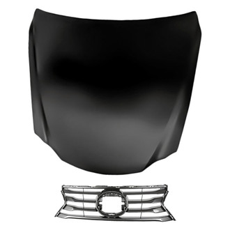 Replacement - 2-Piece (Hood Panel, Grille) (Standard Line)