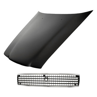Replacement - 2-Piece (Hood Panel, Grille) (Standard Line)