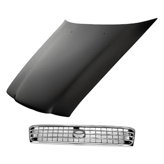 Replacement - 2-Piece (Hood Panel, Grille) (Standard Line)