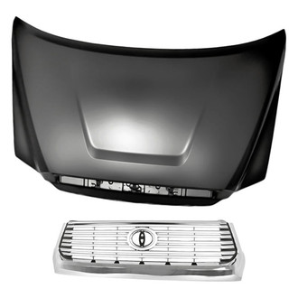 Replacement - 2-Piece (Hood Panel, Grille) (Standard Line)