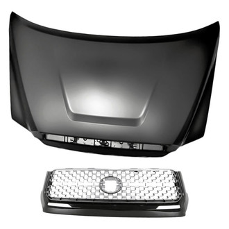 Replacement - 2-Piece (Hood Panel, Grille) (Standard Line)