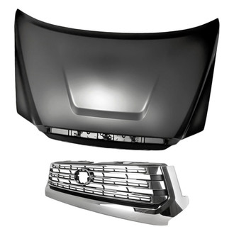 Replacement - 2-Piece (Hood Panel, Grille) (Standard Line)