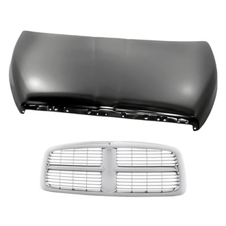 Replacement - 2-Piece (Hood Panel, Grille) (Standard Line)
