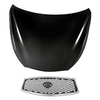 Replacement - 2-Piece (Hood Panel, Grille) (Standard Line)