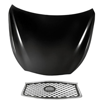Replacement - 2-Piece (Hood Panel, Grille) (Standard Line)