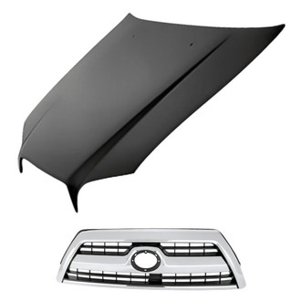 Replacement - 2-Piece (Hood Panel, Grille) (Standard Line)