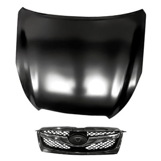 Replacement BNDL-209371 - 2-Piece (Hood Panel, Grille) (Standard Line)