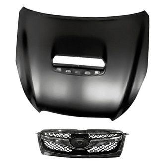 Replacement - 2-Piece (Hood Panel, Grille) (Standard Line)