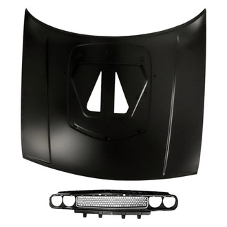 Replacement - 2-Piece (Hood Panel, Grille) (Standard Line)