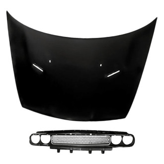 Replacement - 2-Piece (Hood Panel, Grille) (Standard Line)
