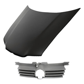 Replacement - 2-Piece (Hood Panel, Grille)