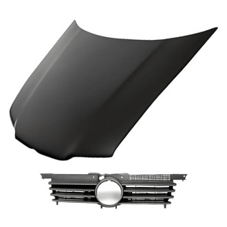 Replacement - 2-Piece (Hood Panel, Grille) (Standard Line)