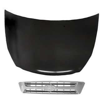 Replacement - 2-Piece (Hood Panel, Grille) (Standard Line)