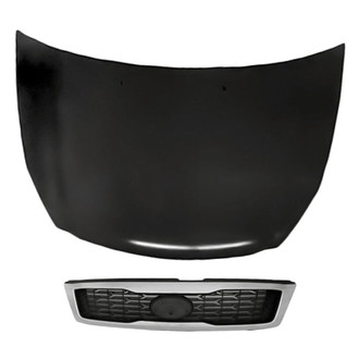 Replacement - 2-Piece (Hood Panel, Grille) (Standard Line)