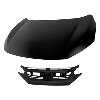 Replacement - 2-Piece (Hood Panel, Grille) (Standard Line)