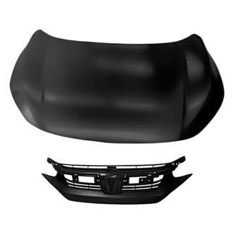 Replacement - 2-Piece (Hood Panel, Grille) (Standard Line)