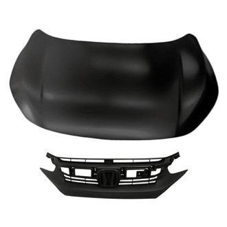 Replacement - 2-Piece (Hood Panel, Grille) (Standard Line)