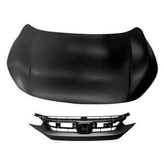 Replacement - 2-Piece (Hood Panel, Grille) (Standard Line)