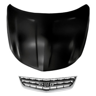Replacement - 2-Piece (Hood Panel, Grille) (Standard Line)