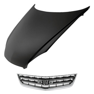 Replacement - 2-Piece (Hood Panel, Grille) (Standard Line)