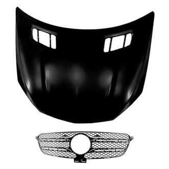 Replacement - 2-Piece (Hood Panel, Grille)