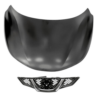 Replacement - 2-Piece (Hood Panel, Grille) (Standard Line)
