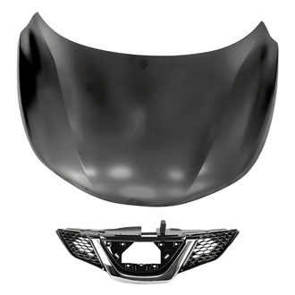 Replacement - 2-Piece (Hood Panel, Grille) (Standard Line)