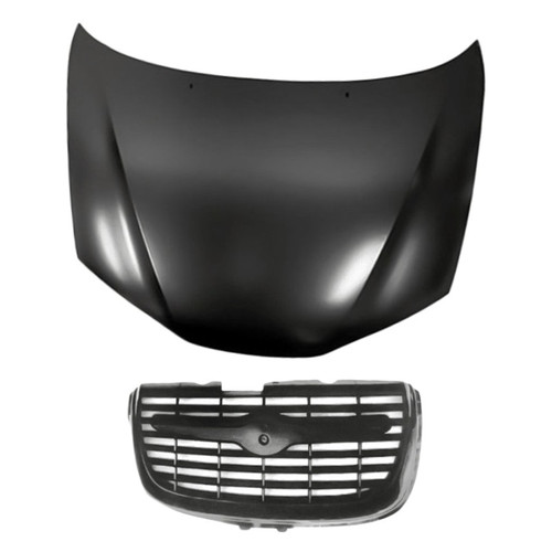 Replacement BNDL-209803 - 2-Piece (Hood Panel, Grille) (Standard Line)
