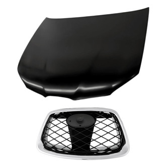 Replacement - 2-Piece (Hood Panel, Grille) (Standard Line)