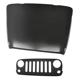 Replacement - 2-Piece (Hood Panel, Grille) (Standard Line)