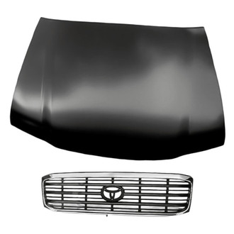Replacement BNDL-209814 - 2-Piece (Hood Panel, Grille) (Standard Line)