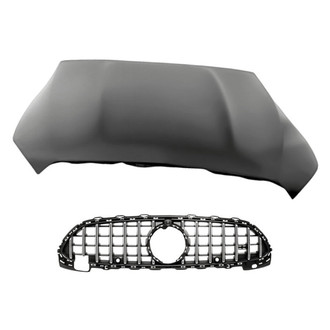 Replacement - 2-Piece (Hood Panel, Grille) (Standard Line)