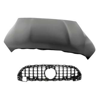 Replacement - 2-Piece (Hood Panel, Grille) (Standard Line)