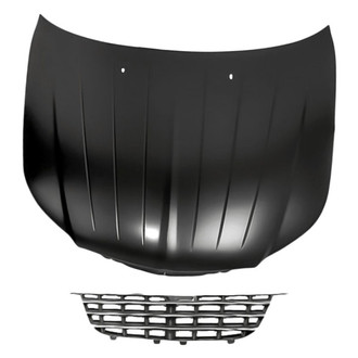 Replacement - 2-Piece (Hood Panel, Grille) (Standard Line)